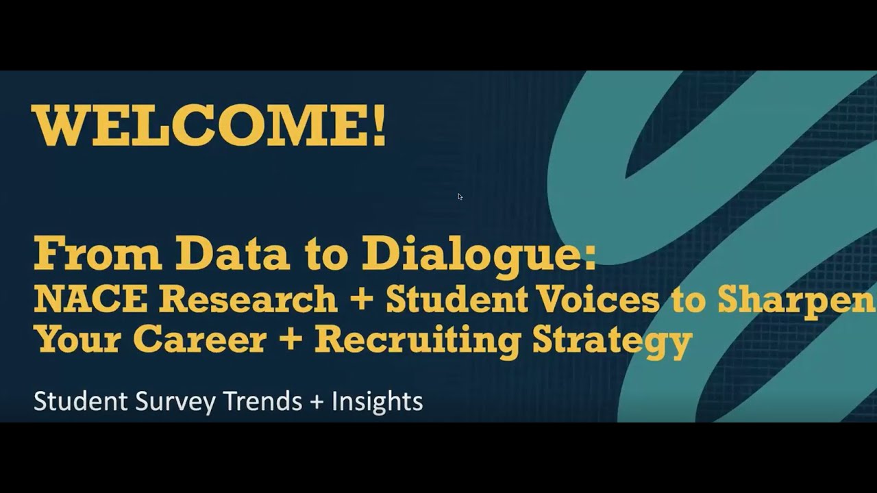 From Data to Dialogue: NACE Research and Student Voices to Sharpen Your Career + Recruiting Strategy