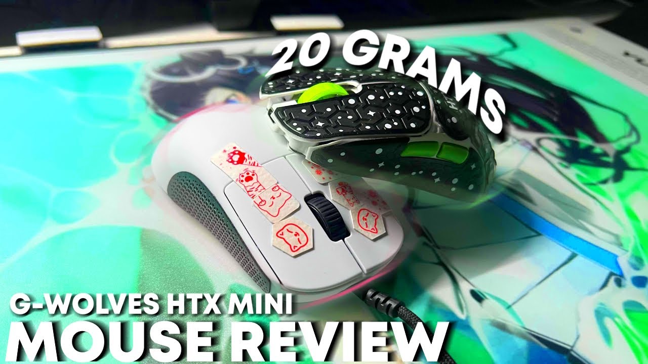 G-Wolves HTX Mini 8K Mouse Unboxing + Review & Gameplay (Lightest Mouse 26 Grams)