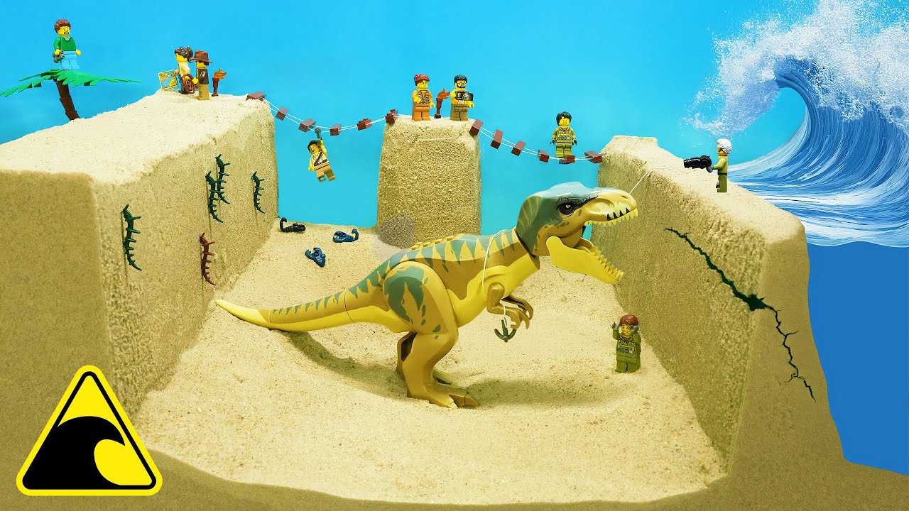 T-Rex Trapped on Sinking Island! Tsunami Dam Breach Floods Dinosaur World