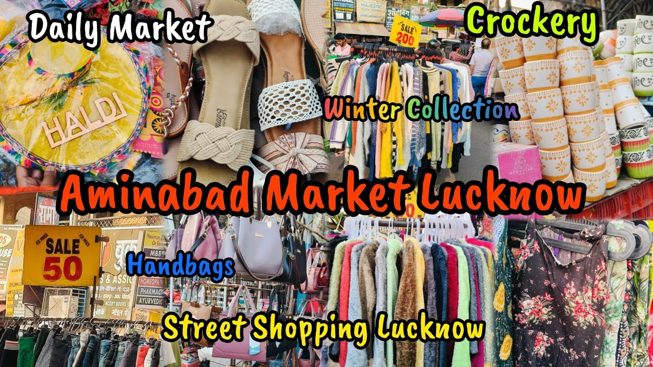 Aminabad Market Lucknow📍| Winter 🧤🧣 Collection | Crockery☕ | Street Shopping 🛍️ 