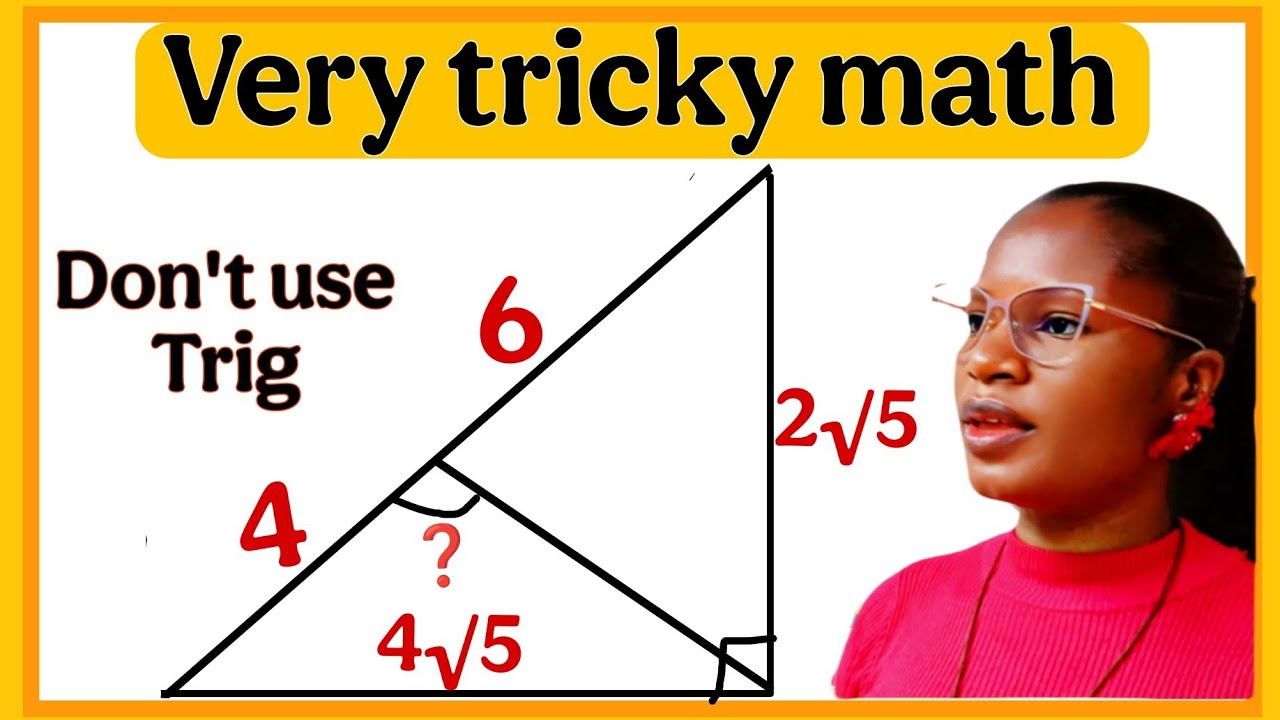 A Nice trigonometry math question| solve for the missing angle.