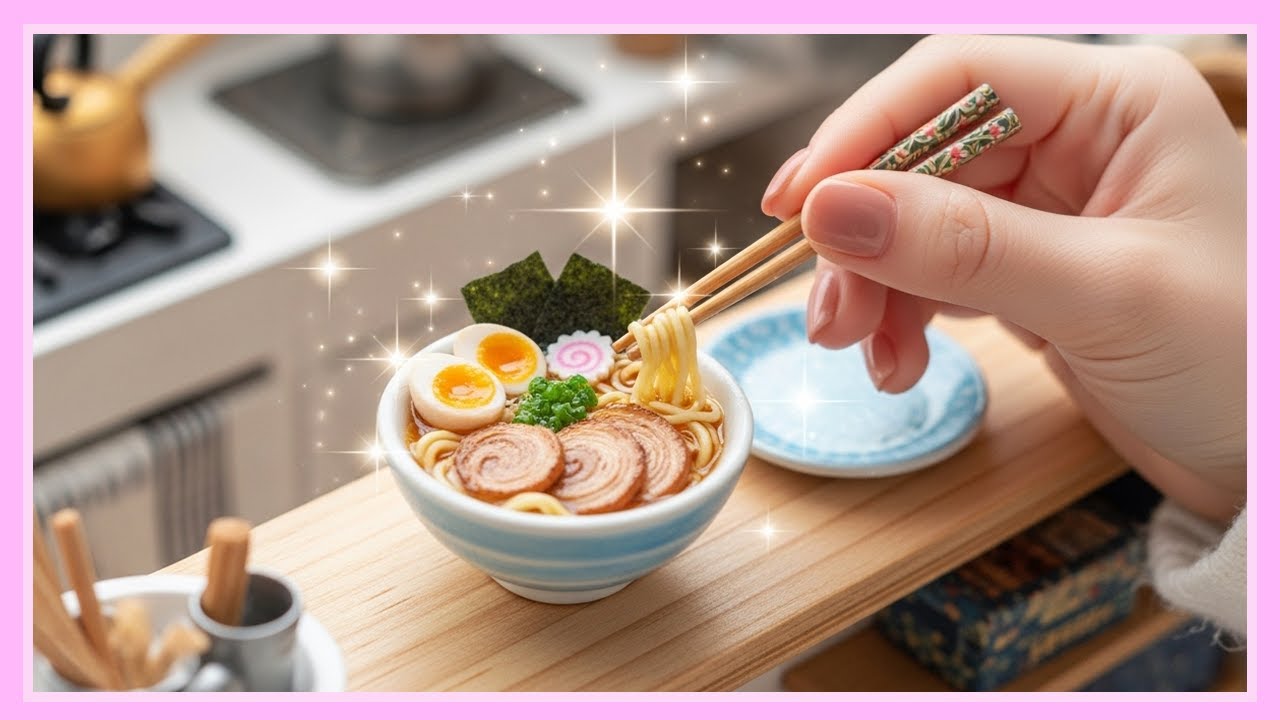 The Coziest Miniature RAMEN | Real Sound ASMR Tiny Cooking 2025