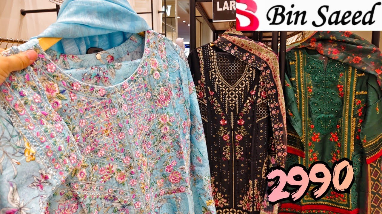 📢 Bin Saeed Sale price Eid Collection♥️3pc Suit Rs 2999 Only😱Bin Saeed New Collection 2026
