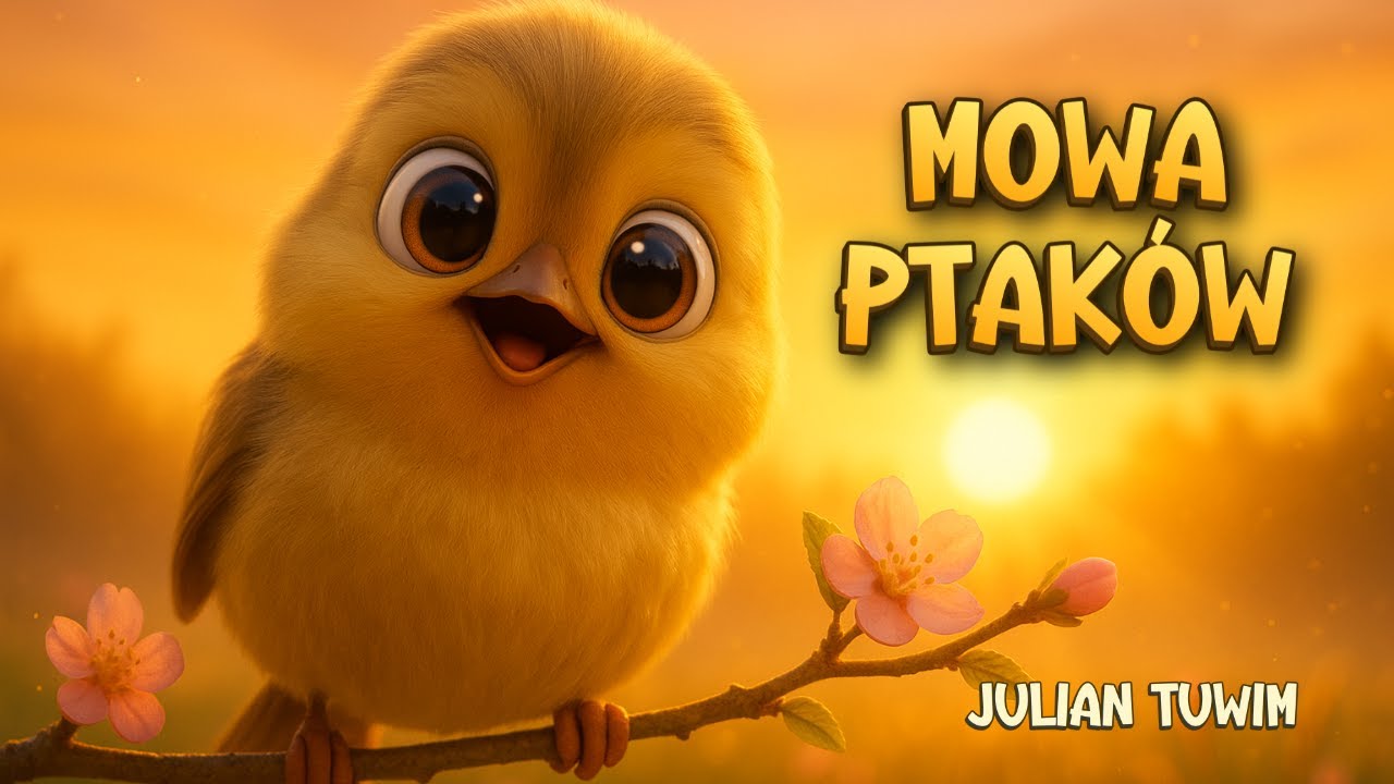 Mowa ptak&oacute;w &ndash; Tuwim dla dzieci | Poetycka piosenka animowana o świcie i tajemniczym języku przyrody