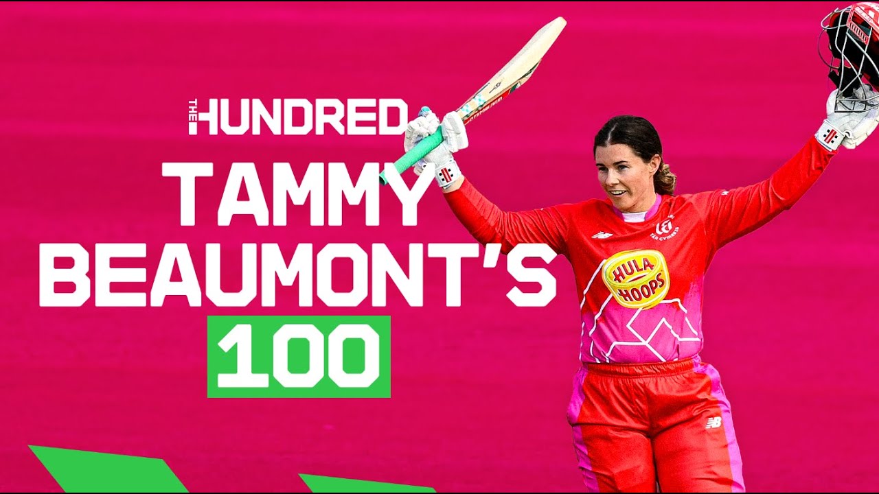 💯 Tammy Beaumont makes history! | 🔥 The first ever 100 by a women's player in The Hundred