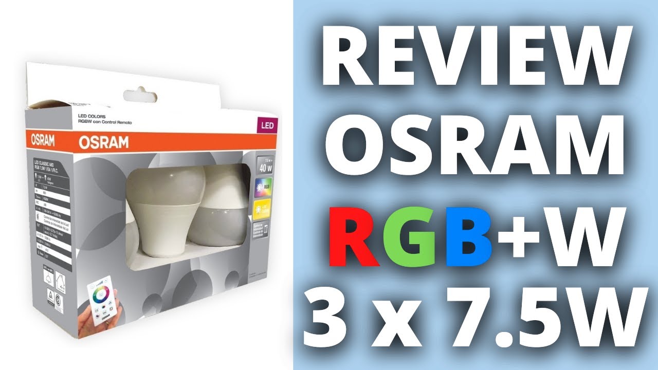💡 Lámparas RGB Baratas, Valen la PENA? | Review Osram CLASSIC A60 RGBW