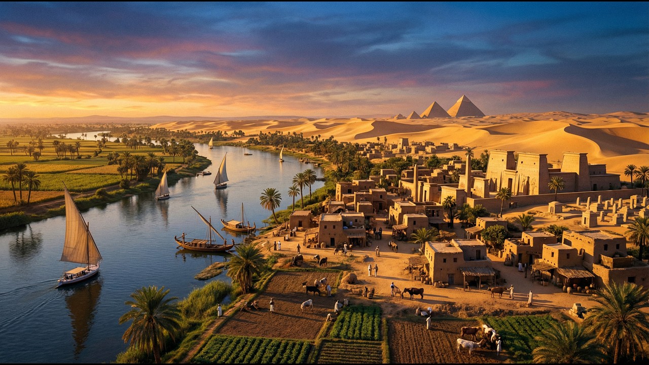 Ancient Egypt in 4K  Nile River, Pyramids & Lost Civilizations