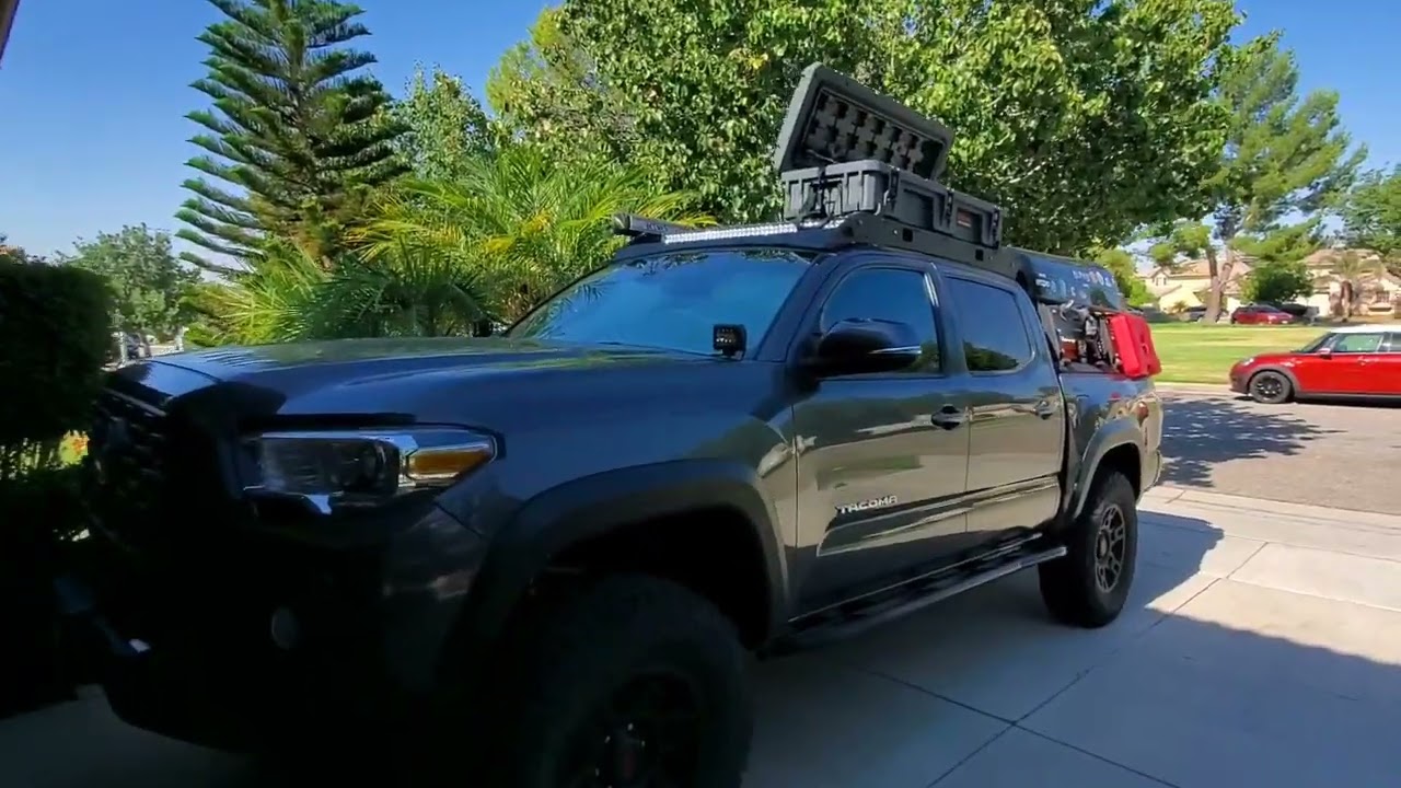 roam rugged mounts installation 2020 Toyota Tacoma 4x4 Off TRD Road