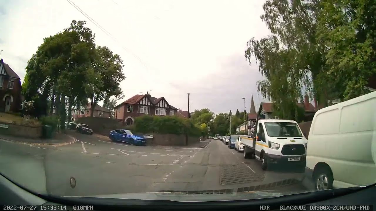 Driving on wrong side of road!