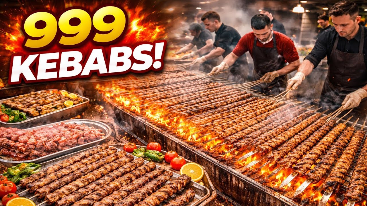 This Giant Meat Mixer Devours Tons of Meat for Perfect Kebabs! 🤯🔥