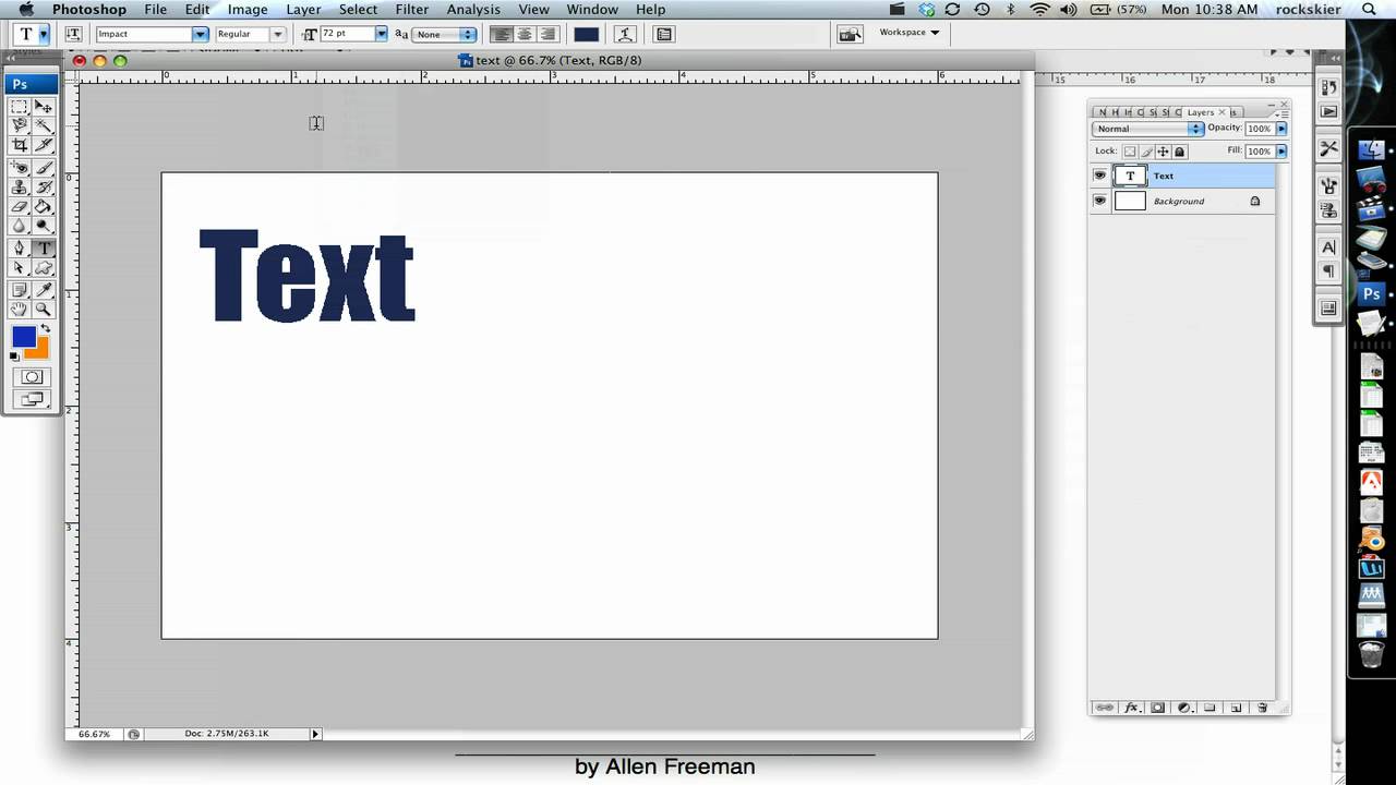 Photoshop Text Tool