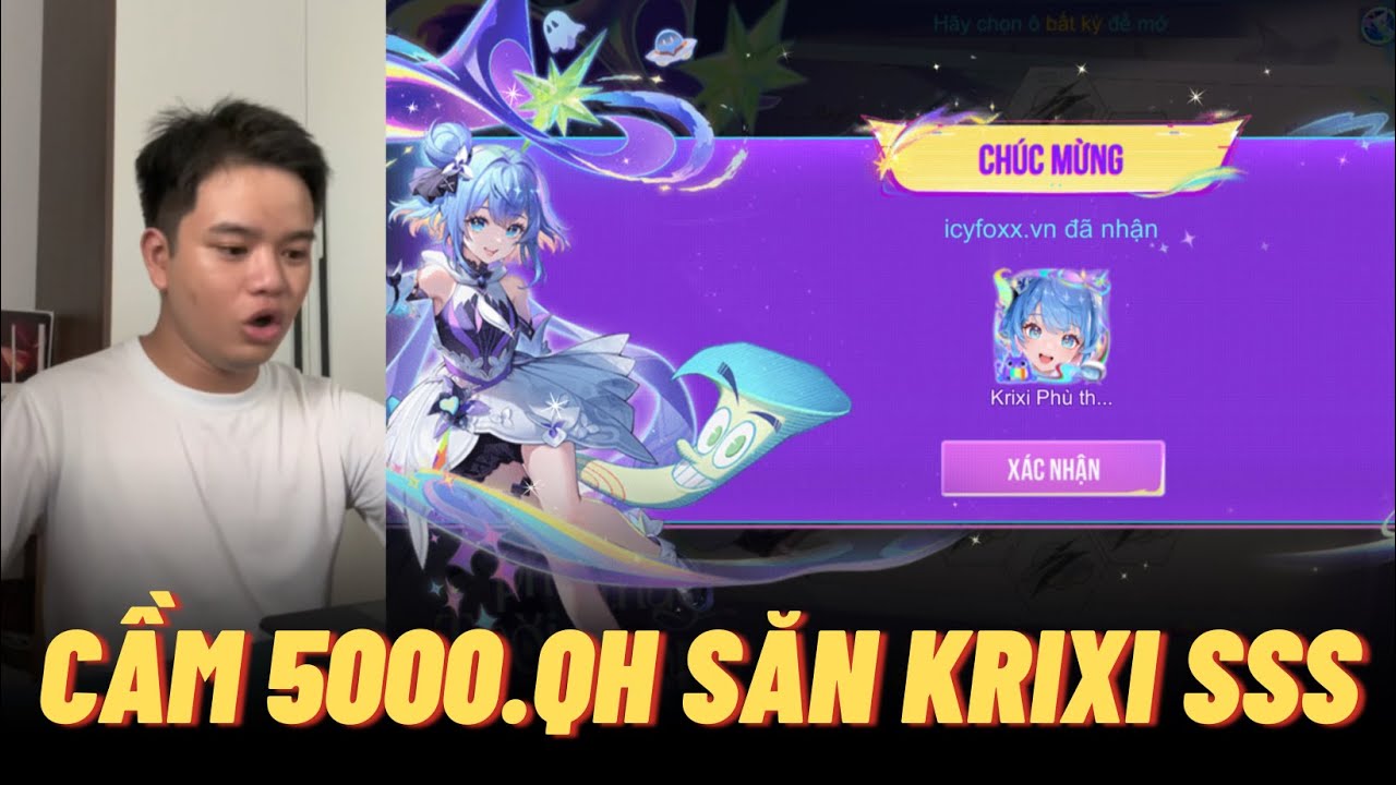 Cận cảnh Icyfoxx đổ 5000qh cho Krixi - Phù Thuỷ Thời Không bậc SSS premium | Liên quân mobile