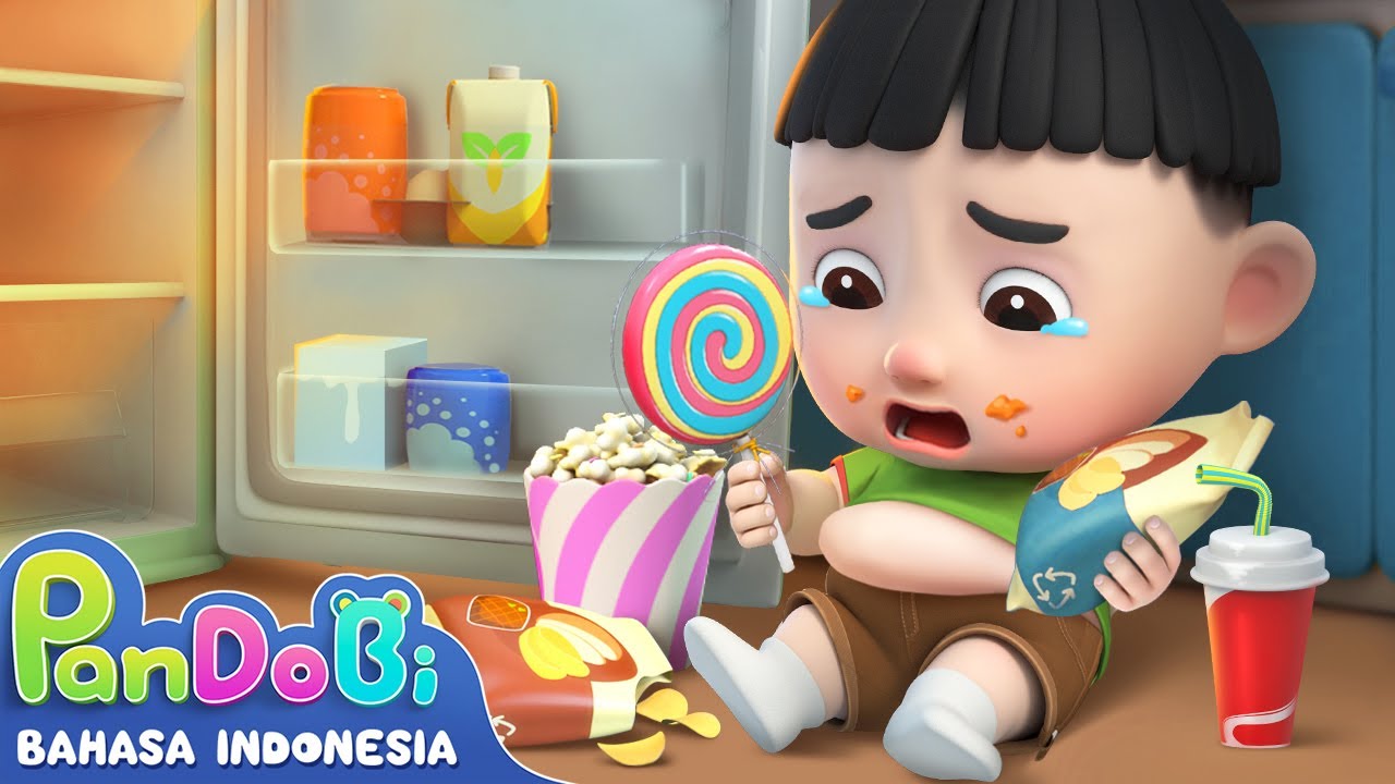 Perutku Penuh dengan Camilan | Lagu Camilan Anak | Lagu Anak-anak | Super Pandobi Bahasa Indonesia