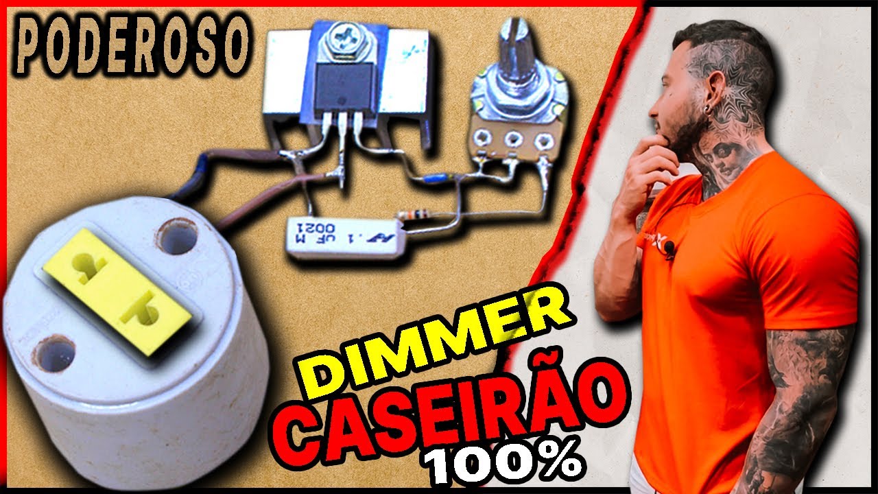 COMO FAZER UM DIMMER SUPER POTENTE 2.500W (FUNCIONA AT&Eacute; MESMO NA FURADEIRA)