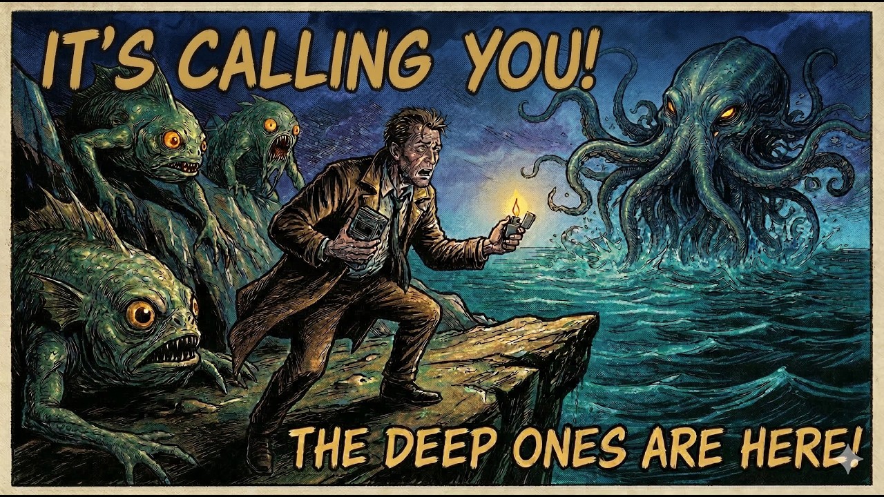 ДАГОН ПРОБУДИЛСЯ: ПРАВДА О ГЛУБИННЫХ И НА ГРАНИ РАЗУМЕНИЯ | LOVECRAFT NECRONOMICON