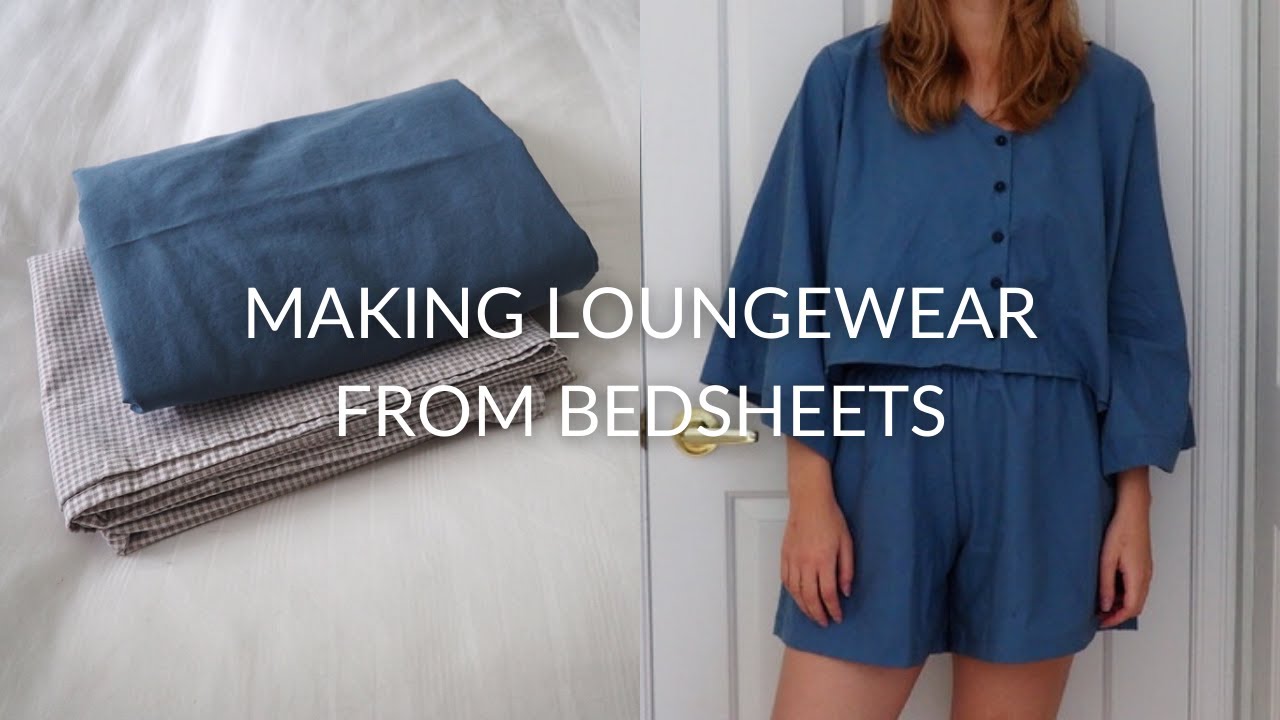 MAKING LOUNGEWEAR SETS from Thrifted Bedsheets | Common Stitch Pipit Review