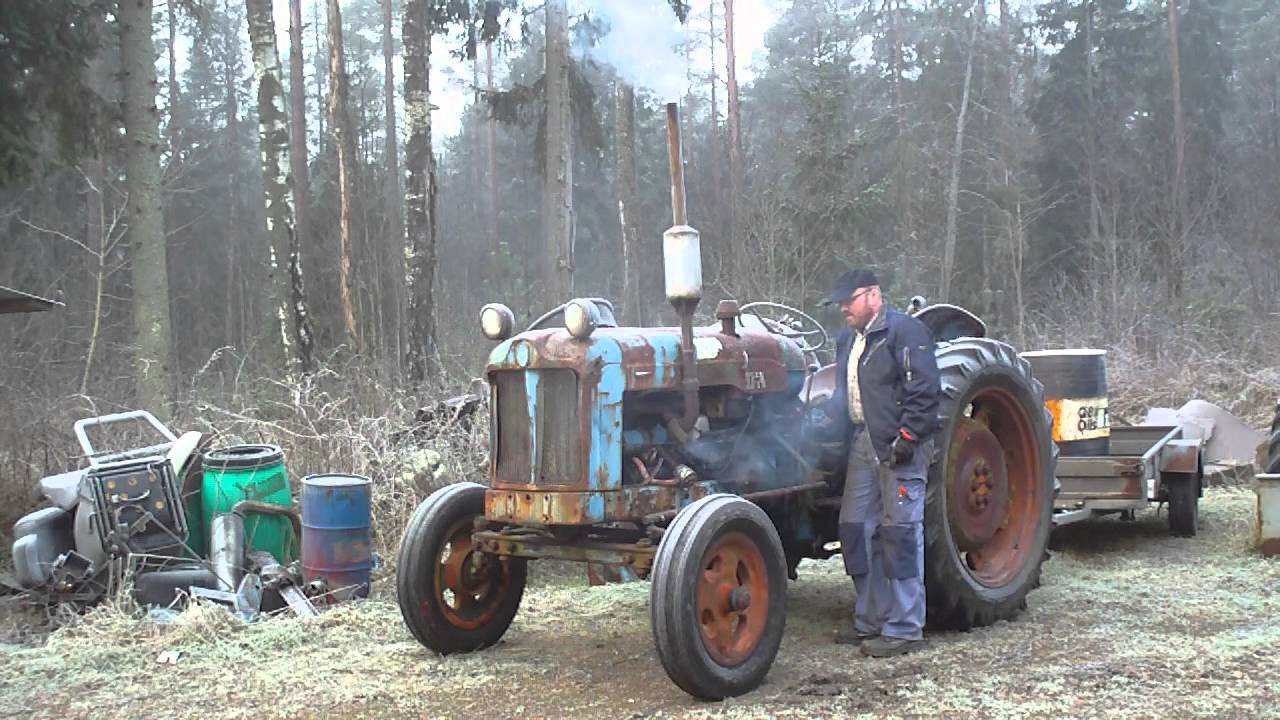 Fordson Major -52 Kallstart.
