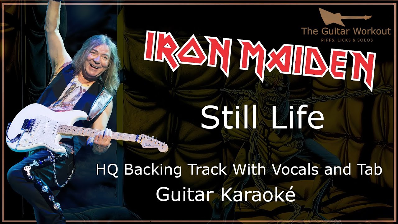 Iron Maiden - Still Life (HQ Backing Track with vocals & tab | Guitar Karaoke)
