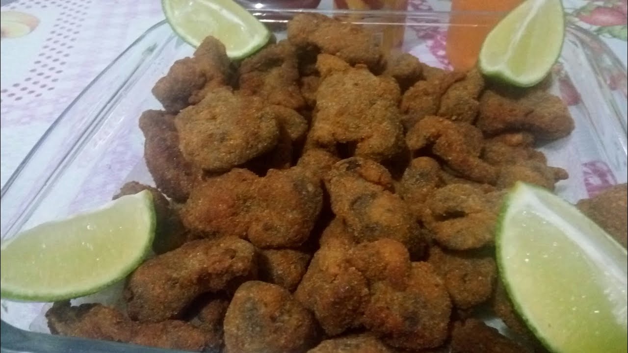 como fazer moela de frango empanada e frita. (@NilzaDiversidades)