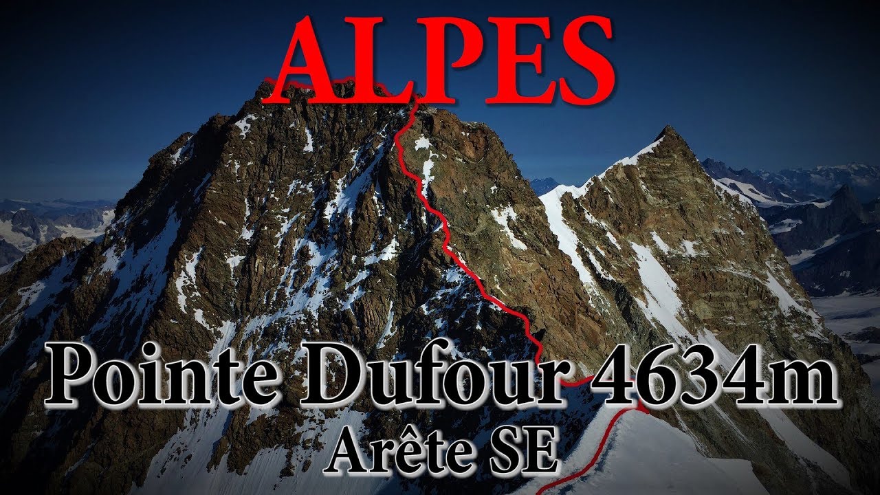 Alpes - Pointe Dufour 4634m - Dufourspitze - Arête SE - Alpinisme - Mont Rose