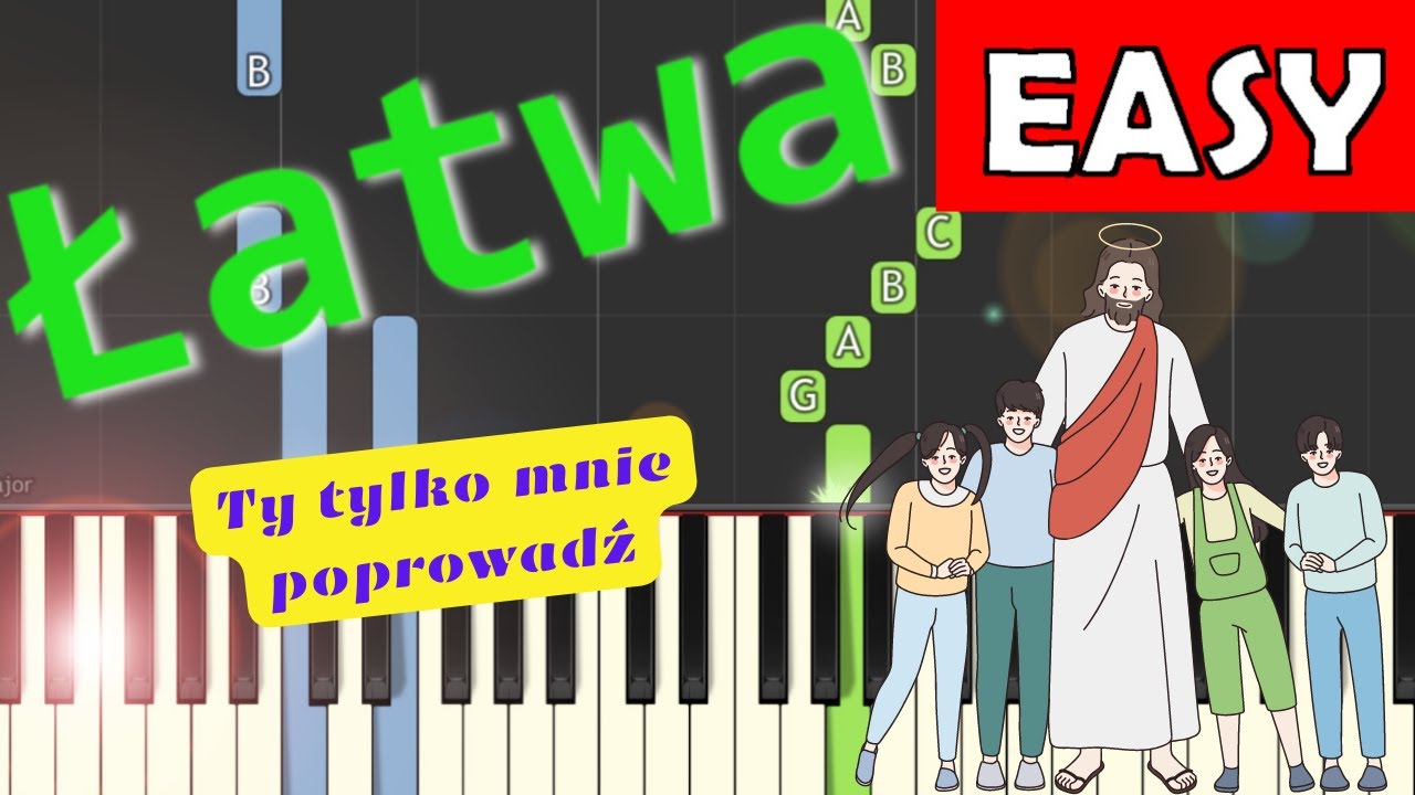 🎹 Ty tylko mnie poprowadź (Tomasz Kamiński) - Piano Tutorial (łatwa wersja) 🎵 NUTY W OPISIE 🎼