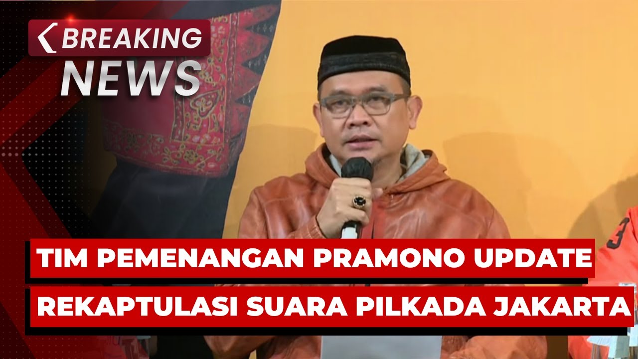 BREAKING NEWS - Tim Pemenangan Pramono-Rano Update Rekapitulasi Penghitungan Suara Pilkada Jakarta