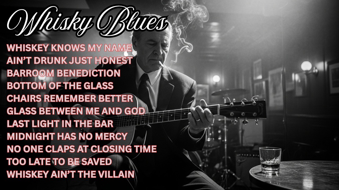Relaxing Whiskey Blues Music 🎸 Heartbrake, Pride, Struggle, Resilience and Raw Emotional Vocals