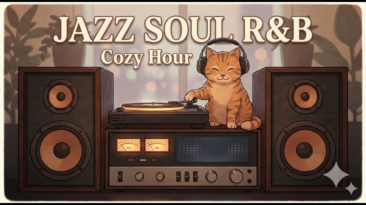 Late Night Vinyl Lofi 🐱🌙 Chill Jazz Beats for Deep Focus & Study