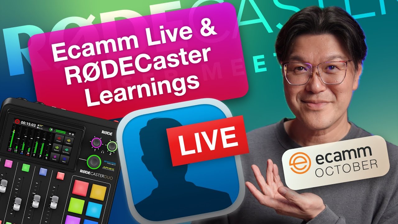 Recap of Learnings in usage of Ecamm Live & RØDECasters