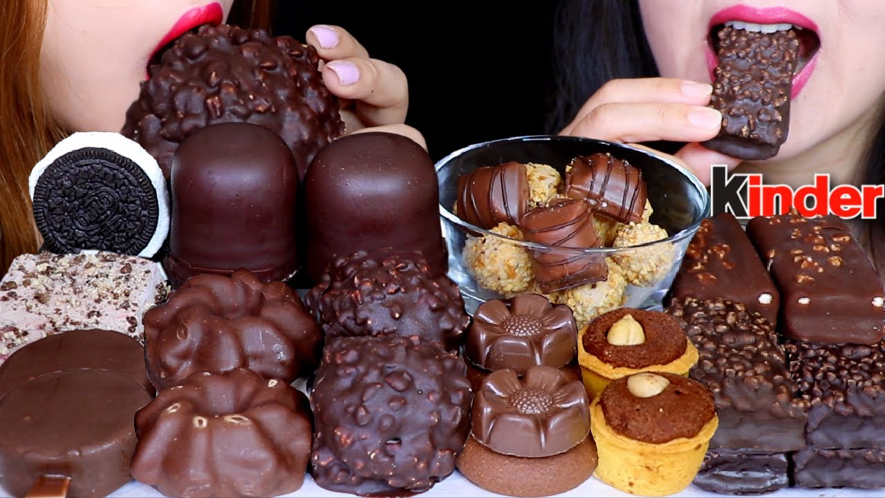 ASMR MARSHMALLOW PARTY (GIANT CHOCOLATE MARSHMALLOW, OREO, ZEFIR, KINDER, KITKAT ICE CREAM, PASTRY먹방