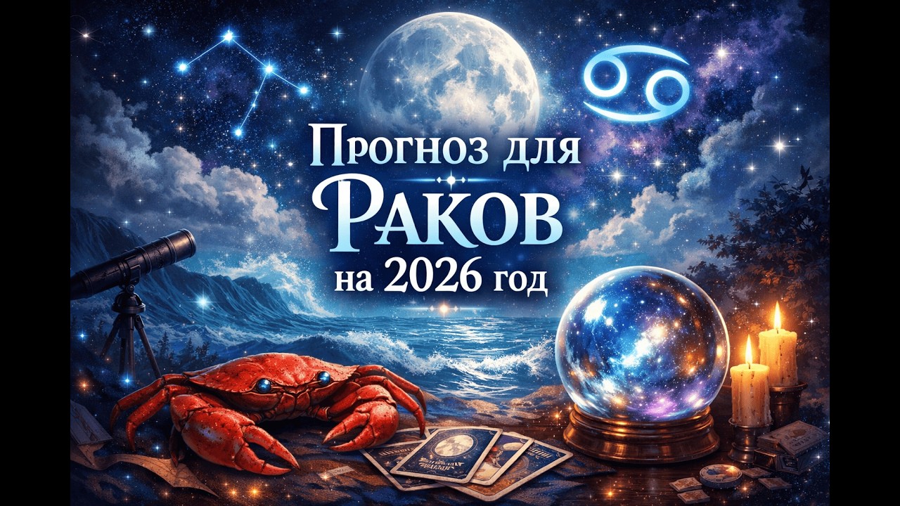 Рак по Солнцу и Асценденту прогноз на 2026 год.