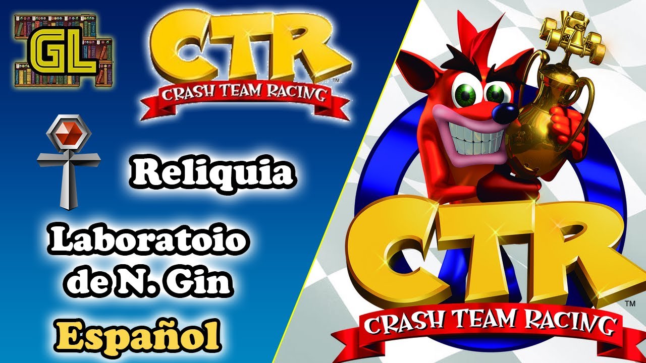 Laboratorio de N. Gin - Reliquia (Platino) - Crash Team Racing (PSX)
