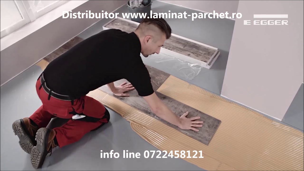 Cum se monteaza Parchet EGGER Design + Pro prin lipire Romania
