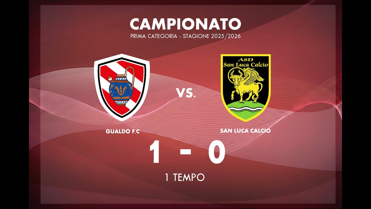 F.C. GUALDO - SAN LUCA CALCIO  1-0  1' TEMPO  | Prima categoria