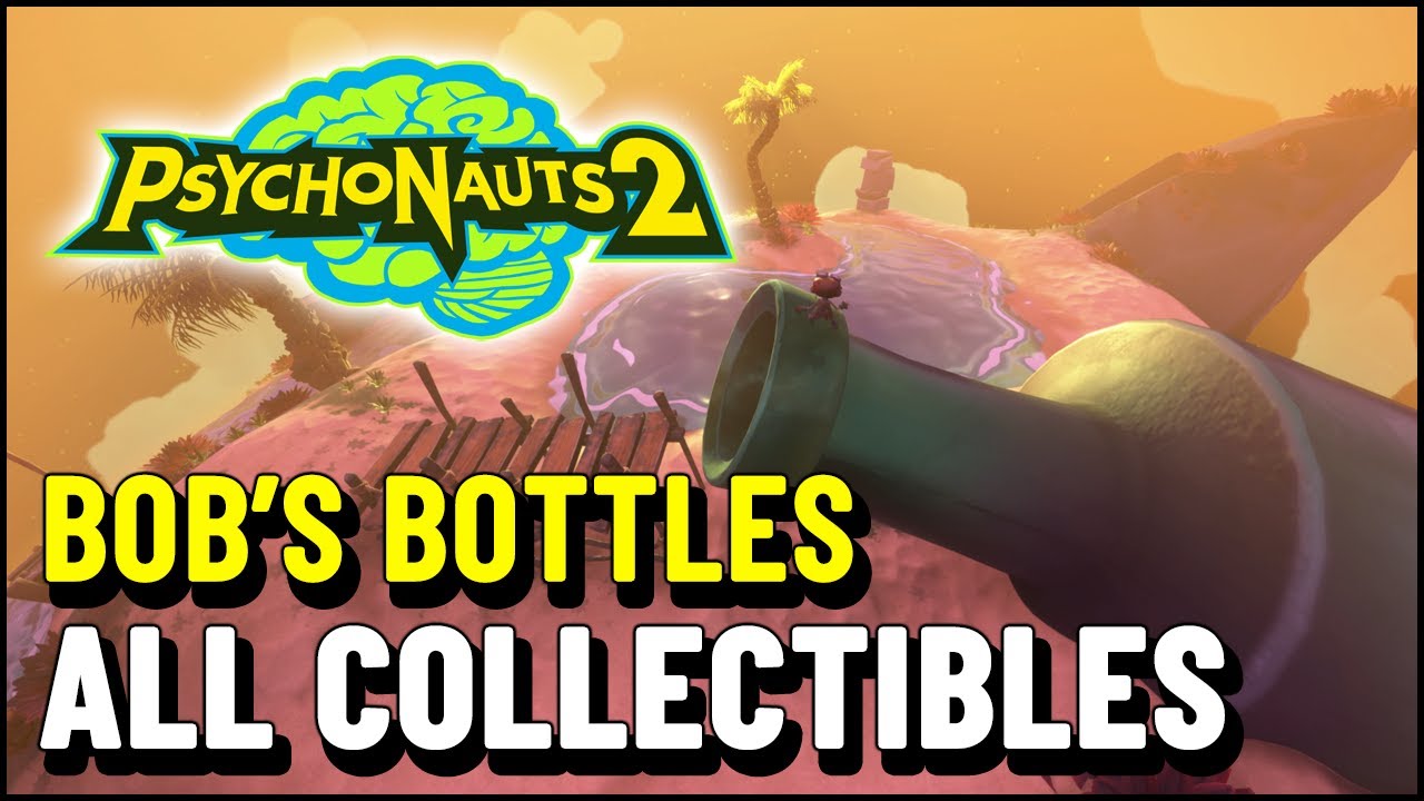 Psychonauts 2 Bob's Bottles ALL COLLECTIBLES (Figments, Nuggets, Vaults...)