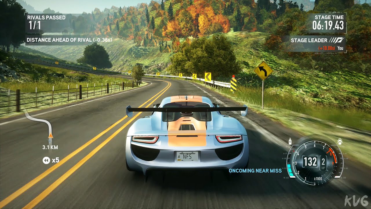 Need for Speed: The Run - Porsche 918 RSR (Circuit Racer Bodykit) 2011 - Gameplay (PC UHD) [4K60FPS]