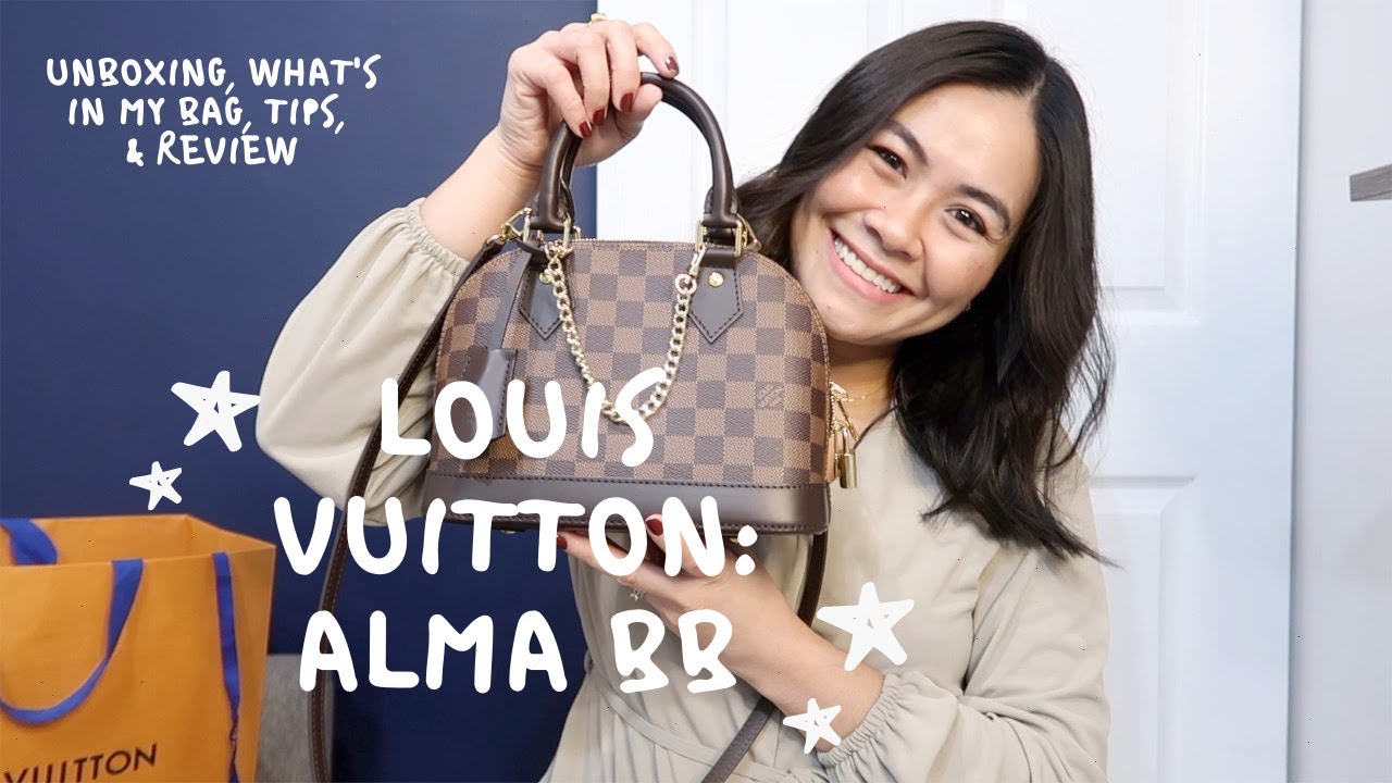 Louis Vuitton Alma BB:  Unboxing, What's In My Bag, Tips, & Review