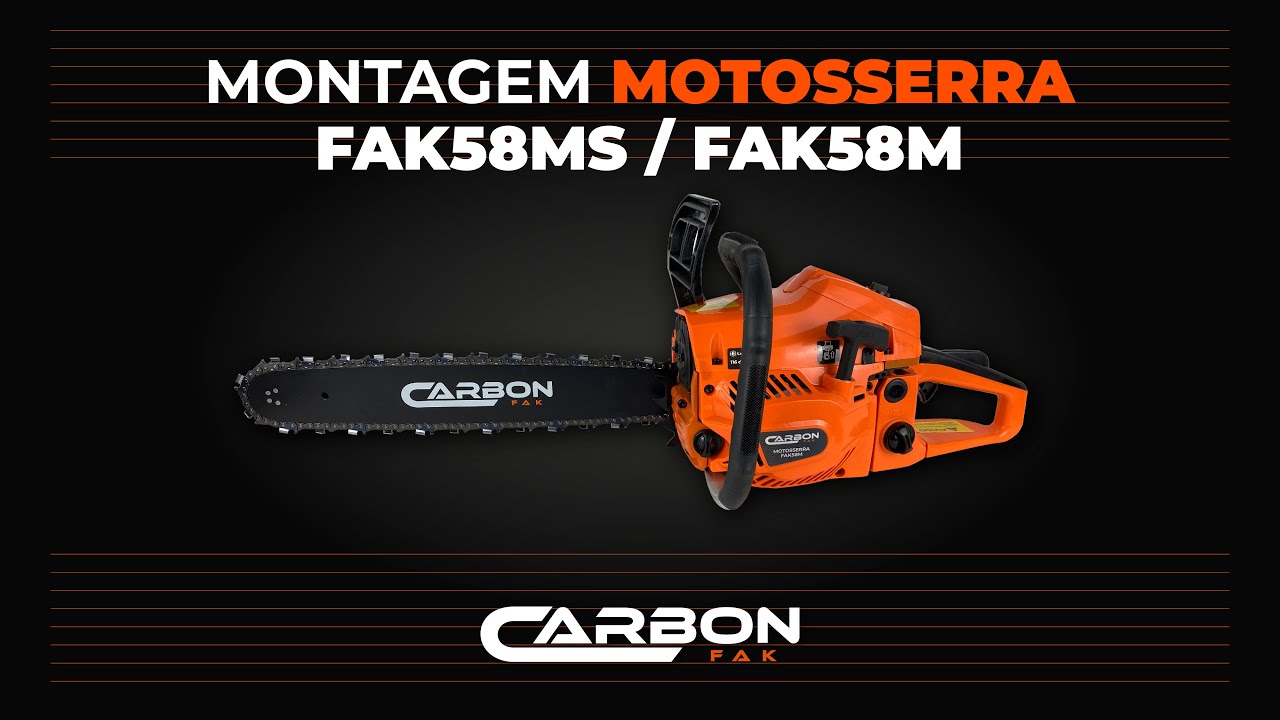 Montagem Motosserra a Gasolina FAK58MS / FAK58M - Carbon Fak