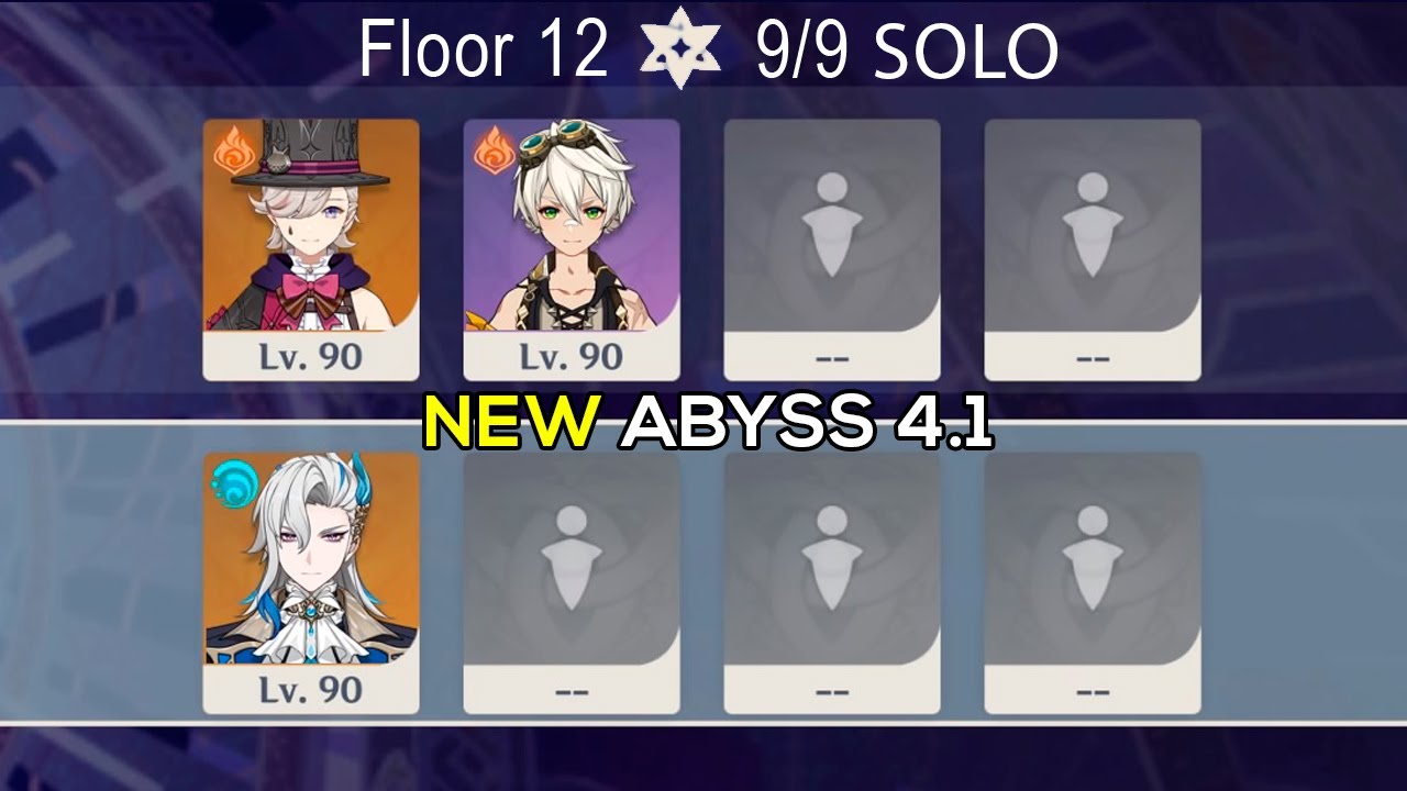 C0 Neuvillette SOLO & C0 Lyney + C6 Bennett DUO NEW Spiral Abyss 4.1 Floor 12 9stars Genshin Impact