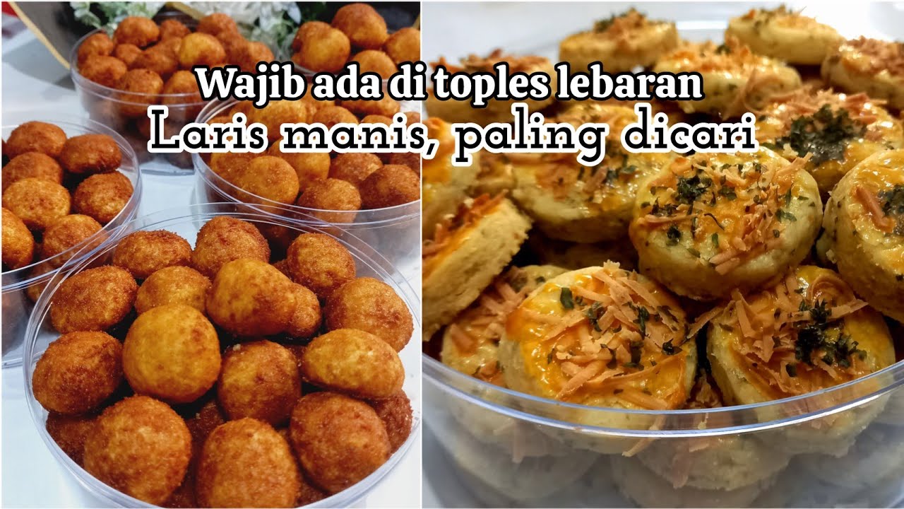 2 KUE LEBARAN PALING LARIS! Resep Palm Cheese & Garlic Cheese Cookies, Pasti Ludes!