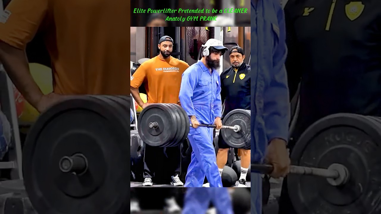 Elite Powerlifter Pretended to be a CLEANER #13 - Anatoly GYM PRANK #funny #gym #comedy #gymlife