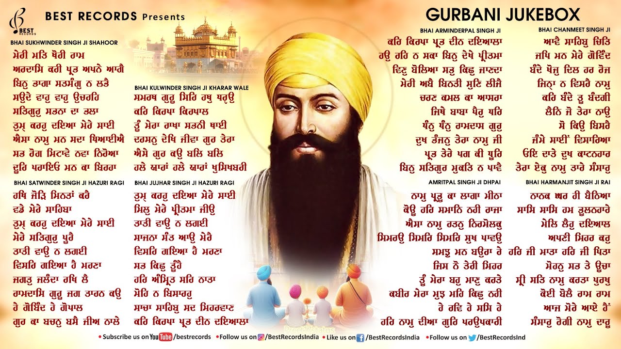 Meri Mat Thori Ram - New Shabad Gurbani Kirtan 2025 Jukebox - Nonstop Shabad Kirtan - Best Records