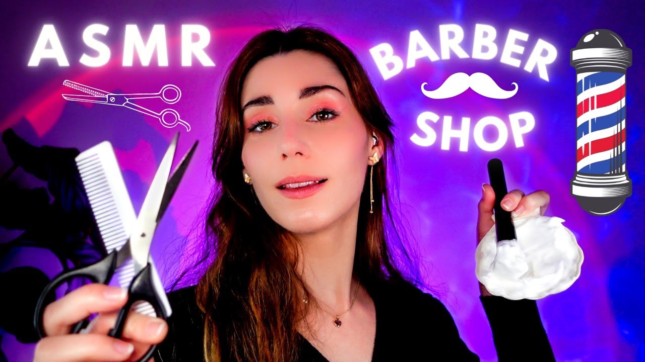 ASMR💈BARBERÍA💈Lavo y corto tu cabello y barba + Skincare 🪒 Roleplay en ESPAÑOL / Barbershop
