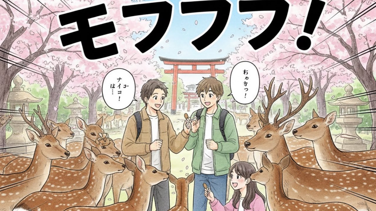 鹿に囲まれて‼️幸せな1日を過ごせました!奈良公園🫎