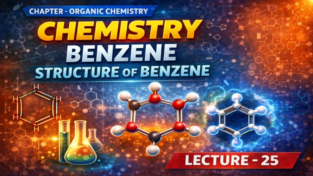 ORGANIC CHEMISTRY | BENZENE - STRUCTURE OF BENZENE | LECTURE-25