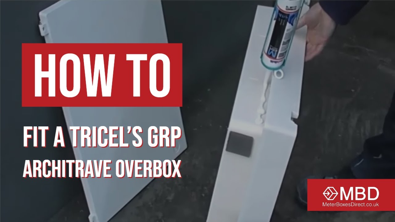 How to fit a Tricel's GRP Architrave Overbox (meter box cover)