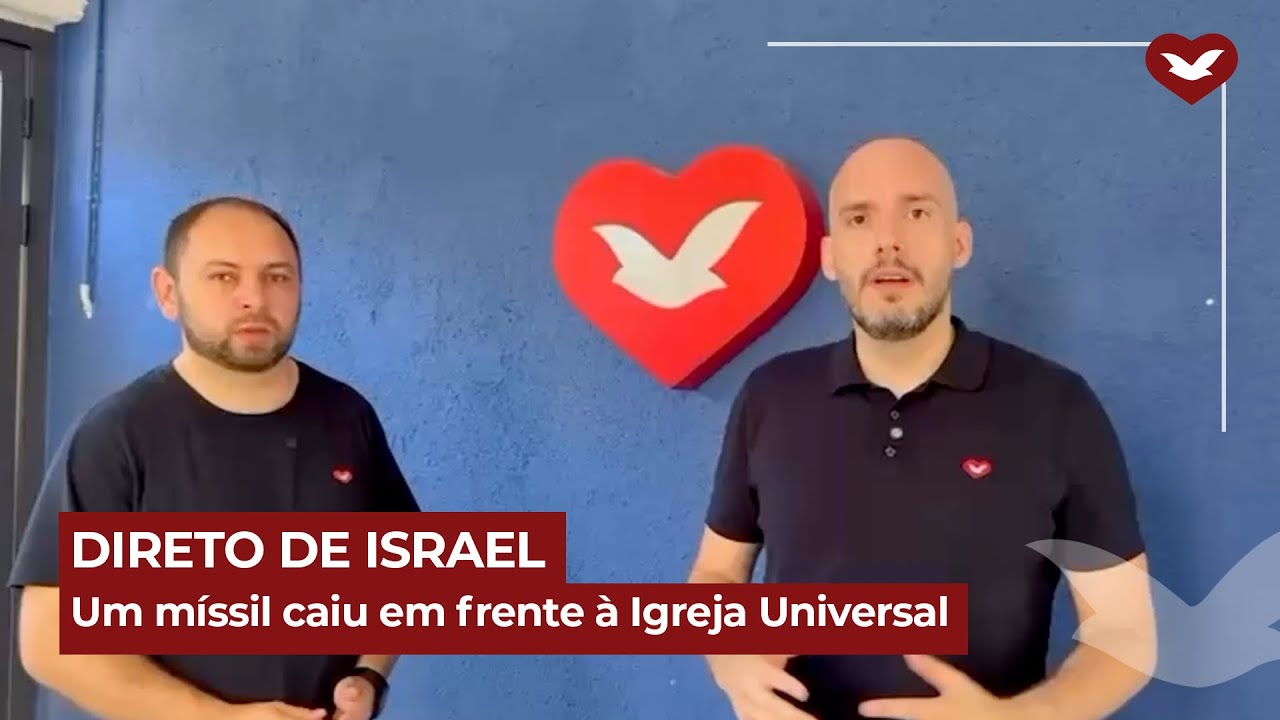 🚨 DIRETO DE ISRAEL : Um míssil caiu em frente à Igreja Universal em Haifa