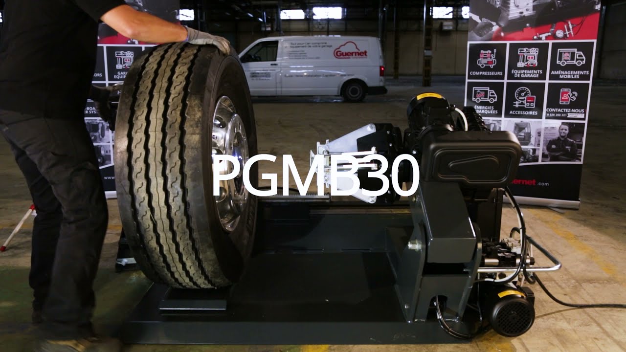 VIDÉO D'UTILISATION DE NOTRE PGMB30 - DÉMONTE-PNEUS PL