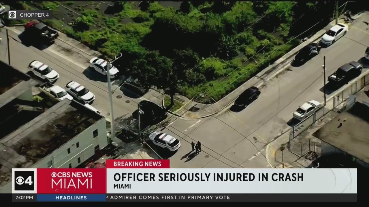 Miami police detective struck by vehicle, rushed to JMH with serious injuries