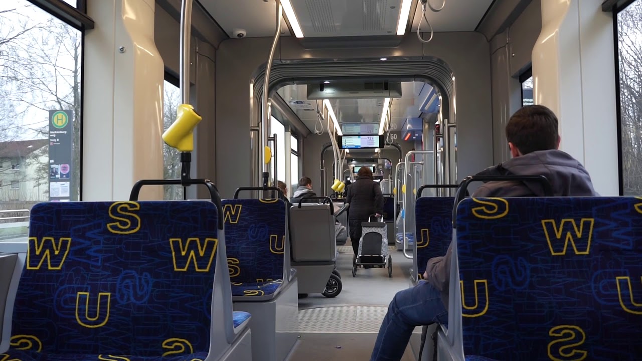 Straßenbahn Ulm: Mitfahrt Avenio M - Linie 1